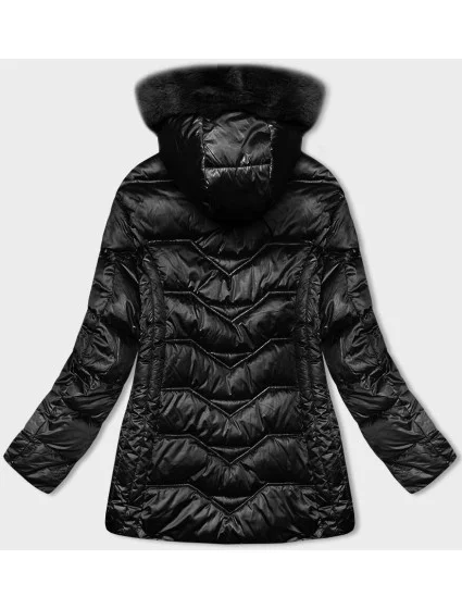 Černá zimní bunda s odepínací kapucí model 21246719 - S'WEST
