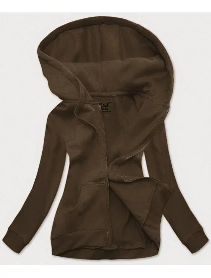 Dámská sportovní mikina v army barvě model 19382410 - J.STYLE