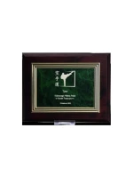 Plastový diplom s gravírováním na zlaté desce Plastový diplom s gravírováním na zlaté desce