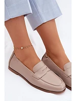 Mokasíny z přírodní kůže Vinceza Béžové Mokasíny z přírodní kůže Vinceza Béžové