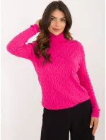 Sweter AT SW fuksjowy model 20493432 - FPrice Sweter AT SW fuksjowy model 20493432 - FPrice