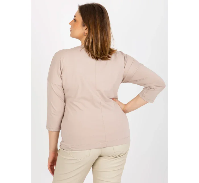 Dámská halenka RV BZ 8457.47P béžová - FPrice