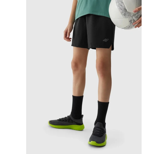 Chlapecké sportovní rychleschnoucí šortky 4F - černé