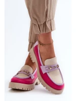 Dámské kožené mokasíny Zazoo , béžová Dámské kožené mokasíny Zazoo , béžová