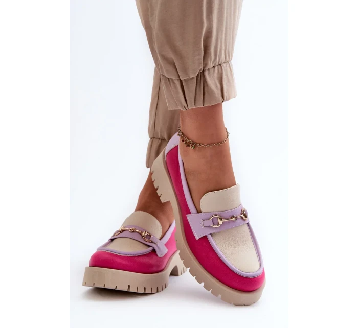 Dámské kožené mokasíny Zazoo , béžová Dámské kožené mokasíny Zazoo , béžová