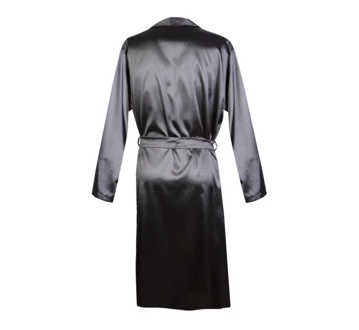 Pánský saténový župan model 21867839 černý - DKaren