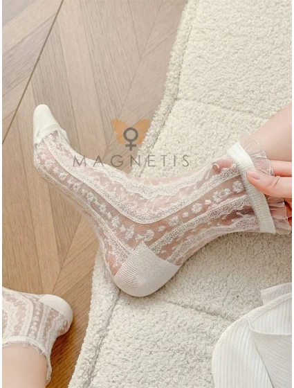 Ponožky Magnetis Flowers Stripes Ponožky Magnetis Flowers Stripes