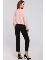 K037 Zavinovací halenka - pudrová