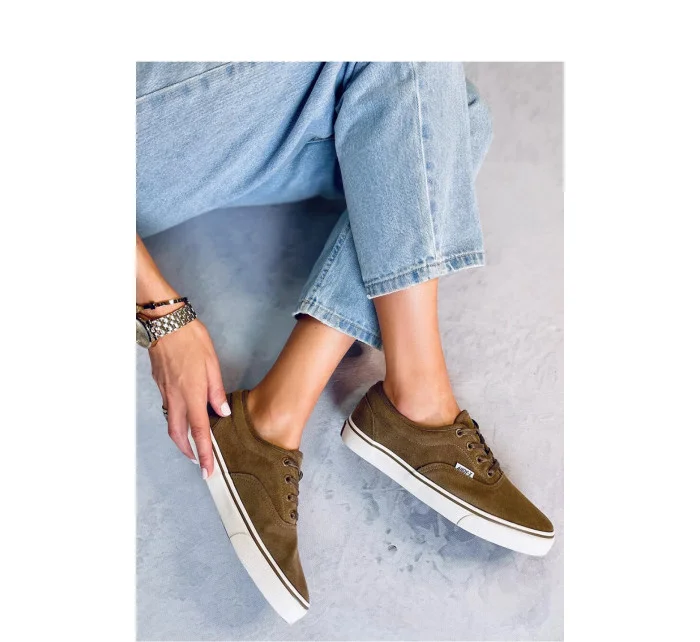 Dámské tenisky model 177644 hnědé - Inello Dámské tenisky model 177644 hnědé - Inello