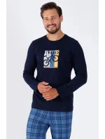 Pánské pyžamo ROY 1471 šedé - M-Max