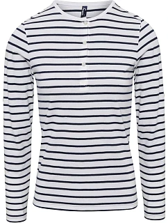 PR 318 Dámské tričko s dl. rukávy white/navy model 22482998 - Premier