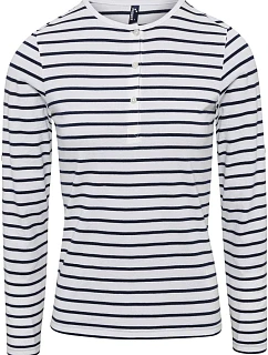 Premier PR 318 Dámské tričko s rolovatelnými dl. rukávy 39.0318 white/navy