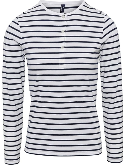 Premier PR 318 Dámské tričko s rolovatelnými dl. rukávy 39.0318 white/navy Premier PR 318 Dámské tričko s rolovatelnými dl. rukávy 39.0318 white/navy