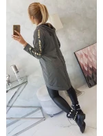 Mikina se zipem na zádech graphite melange Mikina se zipem na zádech graphite melange