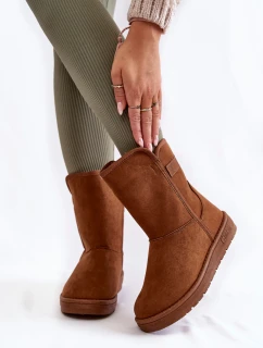 Dámské vysoké boty do sněhu Big Star model 21600008 hnědé - Big Star Shoes