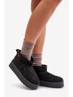 Sněhule se zdobením na platformě Big Star model 21676183 černé - Big Star Shoes