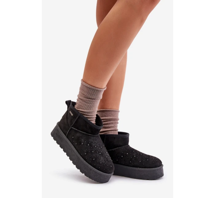 Sněhule se zdobením na platformě Big Star model 21676183 černé - Big Star Shoes