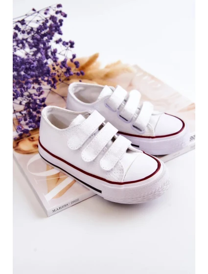 Dětské tenisky na suchý zip Bílý Bernie