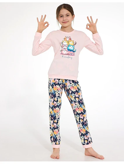 Piżama Cornette Young Girl 592/210 Friendship dł/r 164-170 Piżama Cornette Young Girl 592/210 Friendship dł/r 164-170