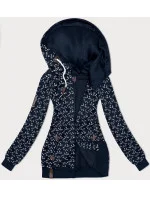 Tmavě modrá sportovní mikina s kapucí a se vzorem vlaštovek (2309) Tmavě modrá sportovní mikina s kapucí a se vzorem vlaštovek (2309)