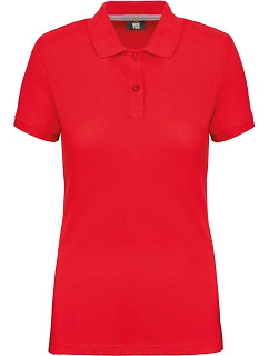 WK WK 275 Dámské pracovní piqué polo z těžké bavlny 20.W275 red