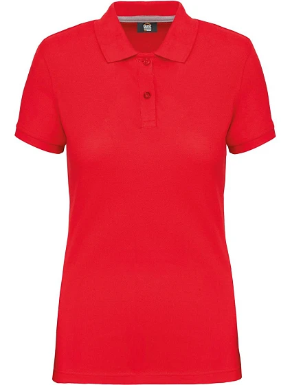 WK WK 275 Dámské pracovní piqué polo z těžké bavlny 20.W275 red WK WK 275 Dámské pracovní piqué polo z těžké bavlny 20.W275 red