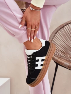 Dámské tenisky na platformě černé Syliyana