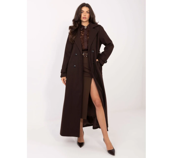 Płaszcz IT PL model 21795582 ciemny brązowy - FPrice