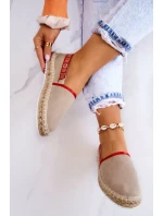 Dámské espadrilky Slip-on Big Star - béžové Dámské espadrilky Slip-on Big Star - béžové