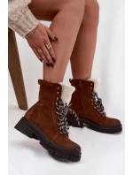 Dámské trapery z eko kůže – camel Bellora Dámské trapery z eko kůže – camel Bellora