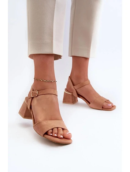 Sandály model 20934306 karamelové Step in style - SWEET SHOES