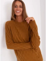 Dámský svetr AT SW 2326.37X Světle hnědá - FPrice