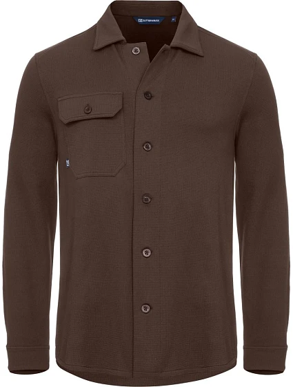 Cutter & Buck Advantage Leisure Shirt Men Volnočasová košile 68.2414 dark mocca Cutter & Buck Advantage Leisure Shirt Men Volnočasová košile 68.2414 dark mocca