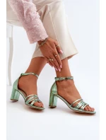 Sandály Na Podpatku S Pásky Černé Enitia Sandály Na Podpatku S Pásky Černé Enitia