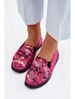 Dámské nazouvací kožené polobotky Maciejka 03512-73 Fuksie