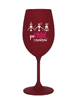 POVINNÉ CVIČENÍ - bordó sklenice na víno 350 ml POVINNÉ CVIČENÍ - bordó sklenice na víno 350 ml