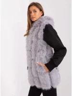 Dámská vesta AT KZ 2379.96P šedá - Wool Fashion Dámská vesta AT KZ 2379.96P šedá - Wool Fashion