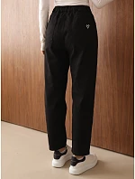 Dámské džíny Mom Fit s vysokým pasem, černé, FashionStreet UY3208