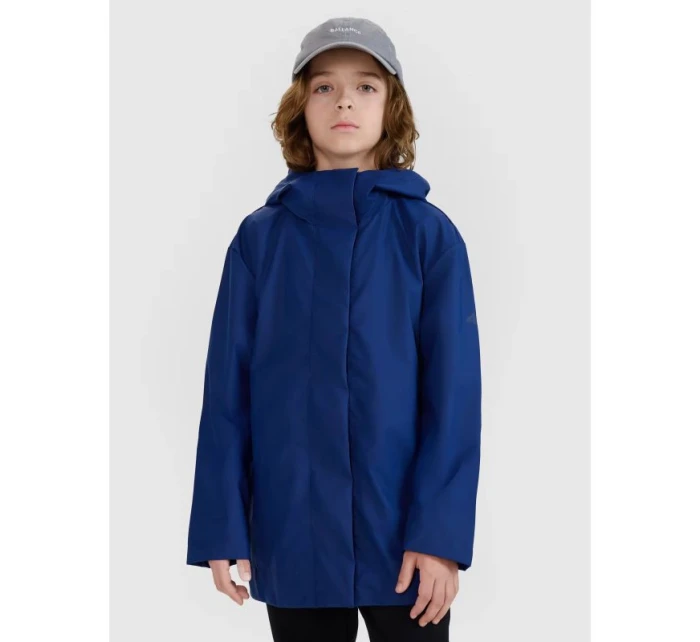 Dětská přechodná bunda do deště s gumovým povrchem 4F 4FJWSS25TJACU213-31S Dětská přechodná bunda do deště s gumovým povrchem 4F 4FJWSS25TJACU213-31S