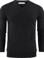 James Harvest Ashland V-Neck Pánský svetr s výstřihem do V 62.2507 black