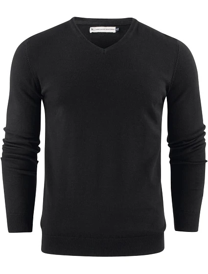 James Harvest Ashland V-Neck Pánský svetr s výstřihem do V 62.2507 black James Harvest Ashland V-Neck Pánský svetr s výstřihem do V 62.2507 black