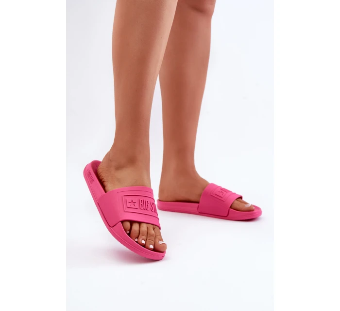 Lehké dámské pantofle Big Star model 21675988 fuchsie - Big Star Shoes Lehké dámské pantofle Big Star model 21675988 fuchsie - Big Star Shoes