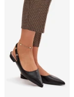 Baleríny se zlatým sponem Černé Iverelle