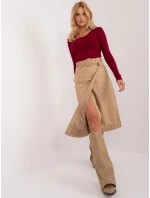 Spódnica EM SD model 19648737 camelowy - FPrice