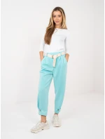 Spodnie MI SP model 21923786 mietowy - FPrice Spodnie MI SP model 21923786 mietowy - FPrice