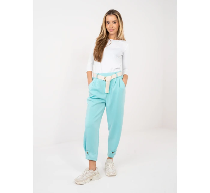 Spodnie MI SP model 21923786 mietowy - FPrice Spodnie MI SP model 21923786 mietowy - FPrice