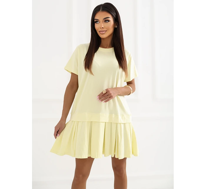 Sukienka RV SK model 22084171 jasny żółty - FPrice