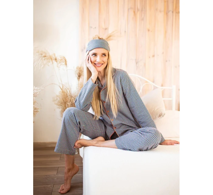 Pyžamo LNS model 21291821 B25 long/r SXL dámské rozepínací - Key