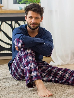 Pyžamo Key MNS 410 B26 dlouhé rukávy, velikost M–2XL