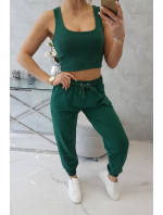 Zelená souprava top+kalhoty